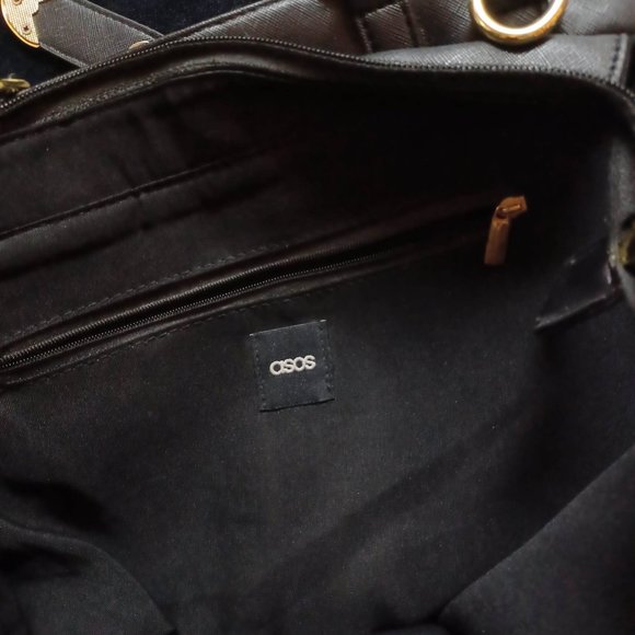 ASOS Black and Gold Shoulder Purse - Picture 3 of 5